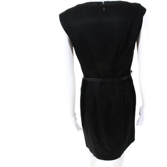 SAKS FIFTH AVENUE SLEEVELESS CREW BELTed dress - Picture 2 of 7